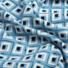 Тканина полум'яна ромб блакитний