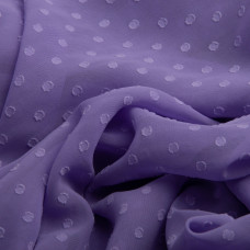 Тканина шифон жакард 150 см 75 гр/м2 легка, повітряна, для суконь, спідниць, блузок, дитячого одягу бузок