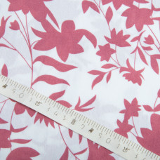 Тканина полум'яна креп Американський флора пудра