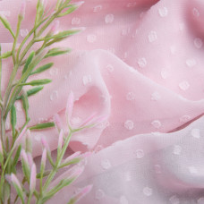 Тканина шифон жакард 150 см 75 гр/м2 легка, повітряна, для суконь, спідниць, блузок, дитячого одягу