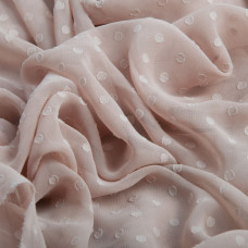 Тканина плательний шифон жакард беж