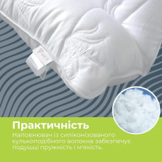 Подушка Aloe Vera 50х70 см IDEIA ортопедична антиалергенна тканина з просоченням алоє антибактеріальна