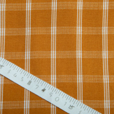 Ткань плательная штапель клітина гірчиця