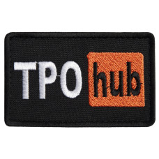 Шеврон на липучці ТРО Hub 5х9,5 см вишитий патч нашивка