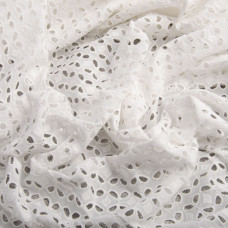 Тканина плательна бавовна батист прошва пелюстки молоко