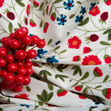 Ткань костюмная коттон барвінок блакитний