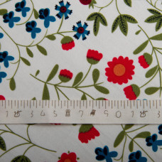 Ткань костюмная коттон барвінок блакитний