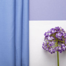 Ткань поплин хлопок 124 гр/м2 т/блакитна