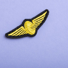 Шеврон "УЗ" Укрзалізниця 2х5 см золото вишитий патч нашивка Українська залізниця