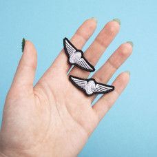 Шеврон "УЗ" Укрзалізниця 2х5 см срібло вишитий патч нашивка Українська залізниця