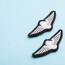 Шеврон "УЗ" Укрзалізниця 2х5 см срібло вишитий патч нашивка Українська залізниця