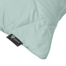 Подушка декоративна 45х45 см IDEIA антиалергенная стьобана м'ята сіра