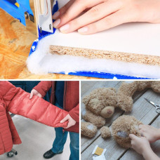 Синтепон антиалергенний пл 250 г/м2 шир 220 см утеплювач штучний сніг нетканий матеріал