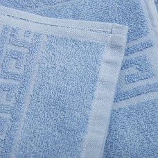 Рушник махровий банний 70х135 см блактиний