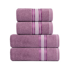 Рушник махровий Софія IDEIA 70х138 см фіолет бавовна натуральний банний