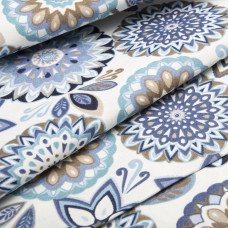 Тканина декоративна Коло з водовідштовхувальним просоченням V-02 синя