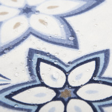 Тканина декоративна Коло з водовідштовхувальним просоченням V-02 синя