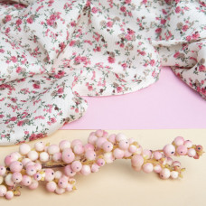 Тканина плательна атлас креш парижанка крем