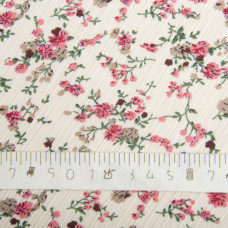 Тканина плательна атлас креш парижанка крем