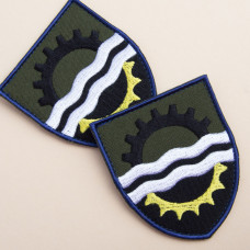 Шеврон на липучці 145 окремий ремонтно-відновлювальний полк Командування Сил логістики ВСУ 7х8 см