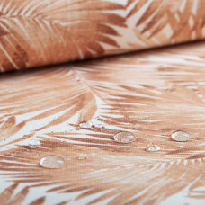 Тканина декоративна Папороть з водовідштовхувальним просоченням V-11 теракот