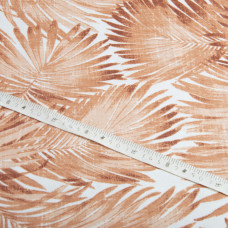 Тканина декоративна Папороть з водовідштовхувальним просоченням V-11 теракот