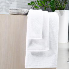 Махровий рушник 70х140 см IDEIA банний, білий, 100% бавовна, щільність 500 г/м² для готелю та дому