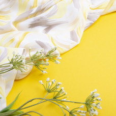 Тканина плательна Super Soft акварель жовта