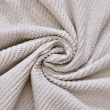 Плед покривало  200x220 см Adina євро IDEIA беж бавовна натуральне на ліжко