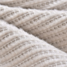 Плед покривало  200x220 см Adina євро IDEIA беж бавовна натуральне на ліжко