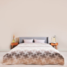 Плед покривало Kassandra 200x220 см IDEIA см беж, бавовна, натуральне