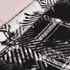 Плед покривало Kassandra євро 200x220 см IDEIA см чорний бавовна натуральне