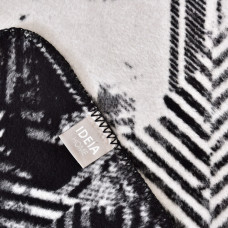 Плед покривало Kassandra євро 200x220 см IDEIA см чорний бавовна натуральне