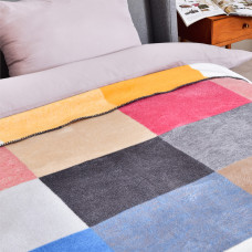 Плед покривало Kassandra 150х200 см IDEIA см квадрат бавовна натуральне