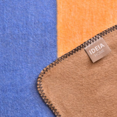 Плед покривало Kassandra 150х200 см IDEIA см квадрат бавовна натуральне