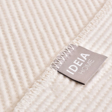 Плед покривало на ліжко Adina євро 200x220 см IDEIA молоко бавовна натуральне