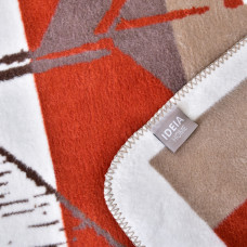 Плед покривало Kassandra 150x200 см IDEIA теракот полуторне бавовна натуральне