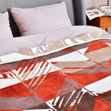 Плед покривало Kassandra 150x200 см IDEIA теракот полуторне бавовна натуральне