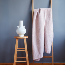 Плед покривало на ліжко Adina 200x220 см IDEIA пудра бавовна натуральне