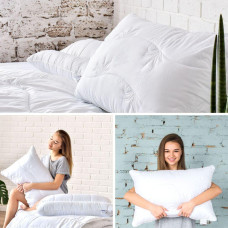 Подушка Aloe Vera 50х70 см IDEIA з просоченням тканини екстрактом Алоє Вера антиалергенна біла з блискавкою