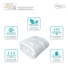 Набір Super Soft Classic євро IDEIA ковдра 200х220 см + подушки 2 шт 50х70 см штучний пух