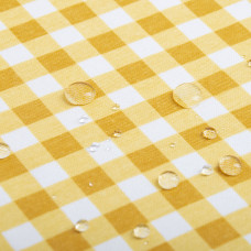 Тканина декоративна Клітина з водовідштовхувальним просоченням V-44 жовта