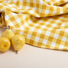 Тканина декоративна Клітина з водовідштовхувальним просоченням V-44 жовта