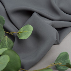 Тканина плательна Wave crep темно сіра