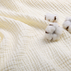 Тканина Муслін бавовна 4-шаровий крем