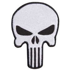 Шеврон на липучці Череп Каратель Карателя Punisher 6,5х9 см вишитий патч нашивка