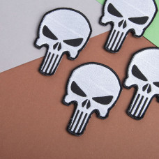 Шеврон на липучці Череп Каратель Карателя Punisher 6,5х9 см вишитий патч нашивка