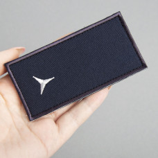 Шеврон на липучці Погон Звання ДСНС 5х10 см вишитий патч нашивка