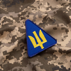 Шеврон на липучці Повітряні сили України 9,3х8,2 см вишитий патч нашивка