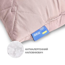 Подушка для сну та відпочинку 40x140 cм CUBE IDEIA беж для тіла довга подушка антиалергенна комфортна